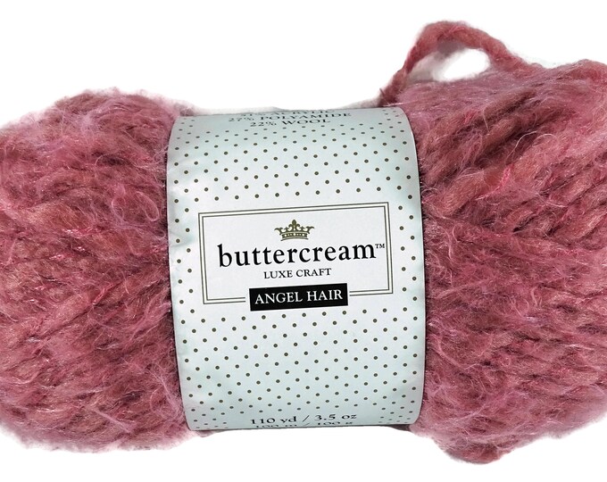 Buttercream Yarn Luxe Craft Angel Hair Rose Etsy