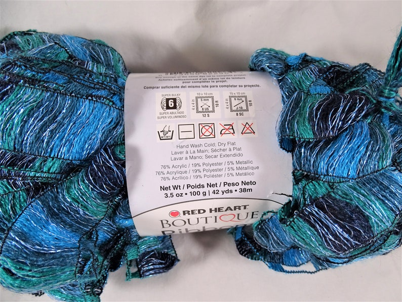 Red Heart Boutique Ribbons Yarn Laguna Super Bulky Crochet Etsy