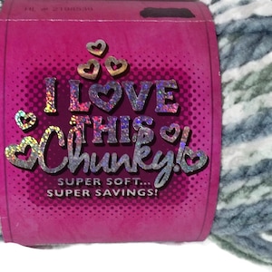 Yarn Bee I Love This Chunky Still Waters Knitting Crochet Craft Variegated