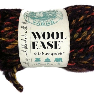  Lion Brand Yarn Wool-Ease Thick & Quick Yarn, Soft and Bulky  Yarn for Knitting, Crocheting, and Crafting, 3 Pack, Succulent