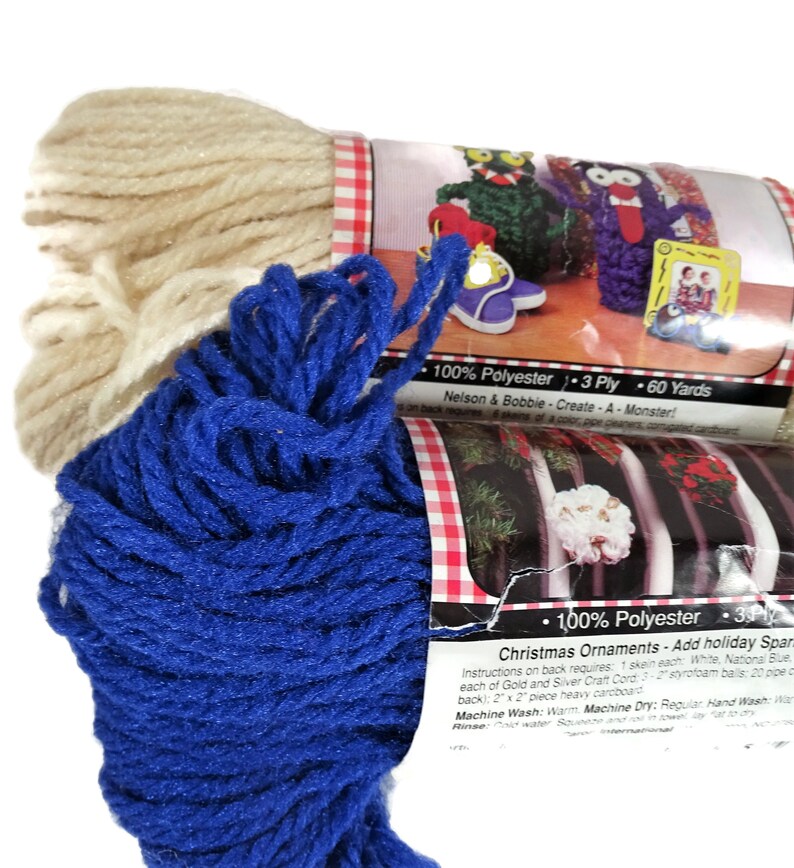 Aunt Lydia's Craft Rug Yarn National Blue Natural Lot of 2 Skeins Etsy