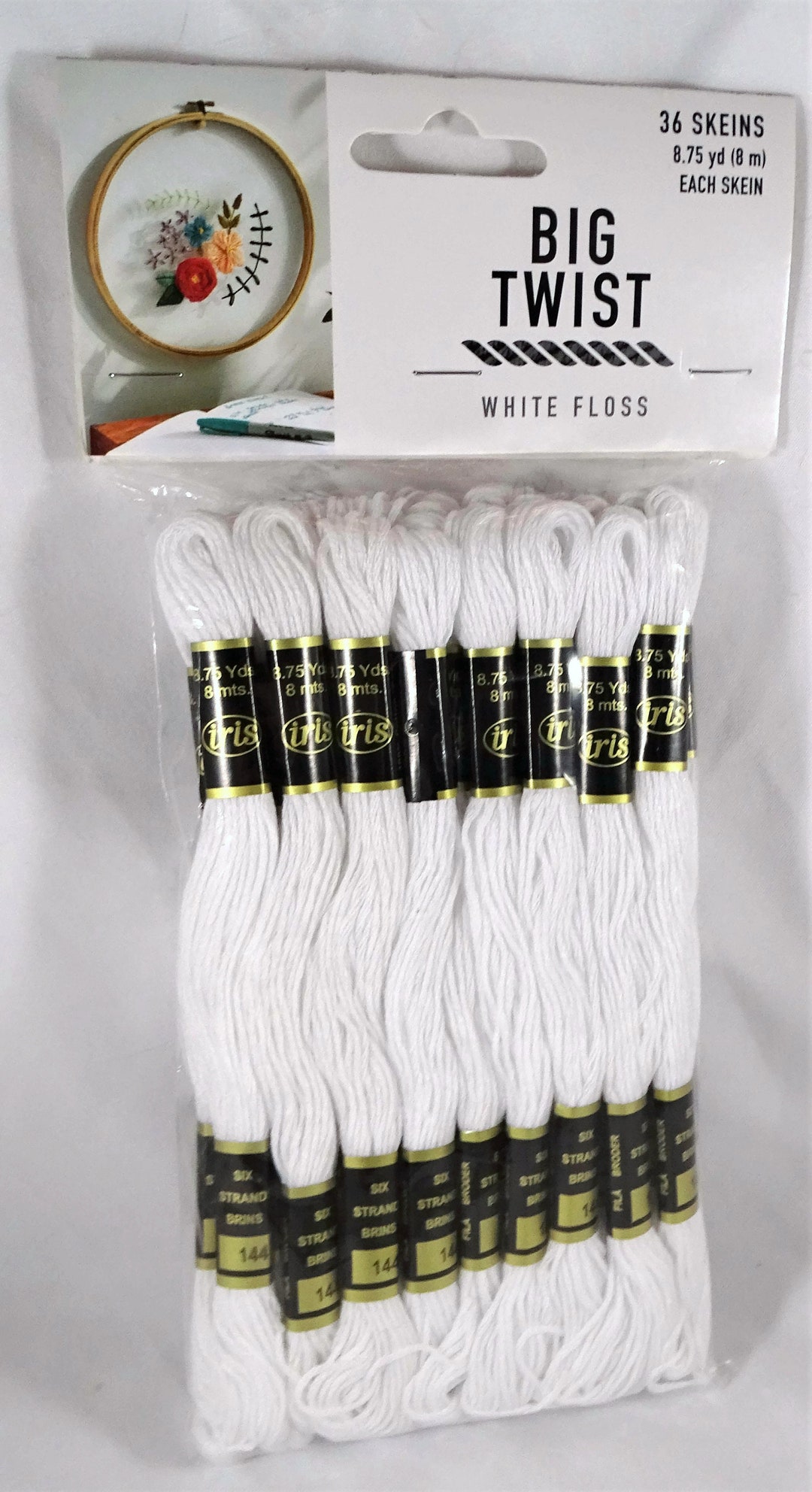 Big Twist White Floss 36 Skeins SEALED Needlecraft Needlework69 Etsy
