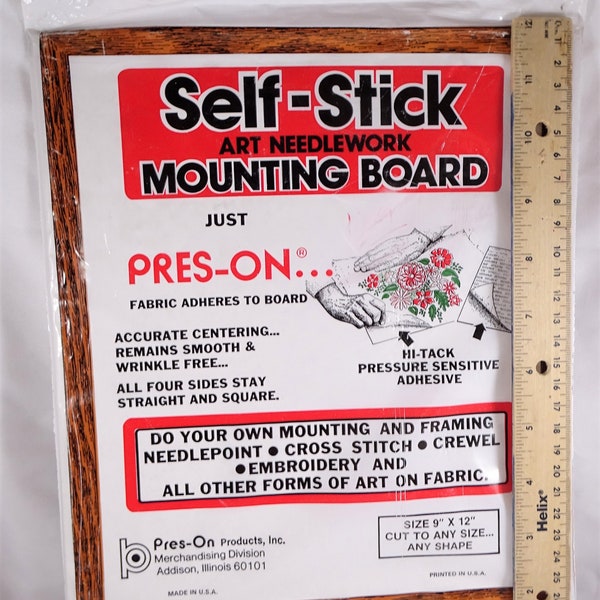 Self Stick Mounting Board for Art and Needlework Etsy