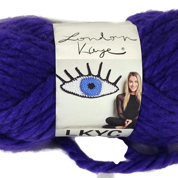 Mauve Lion Brand Yarn Eye on London LKYC Orchid Knitting Crochet Craft