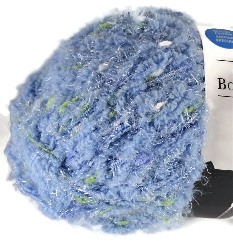 Loops and Threads Yarn Cozy Boucle Blue Bell Etsy