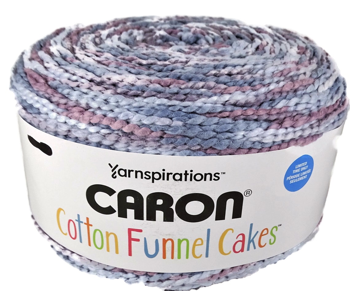 Caron Cotton Funnel Cakes Yarn Lilac Etsy
