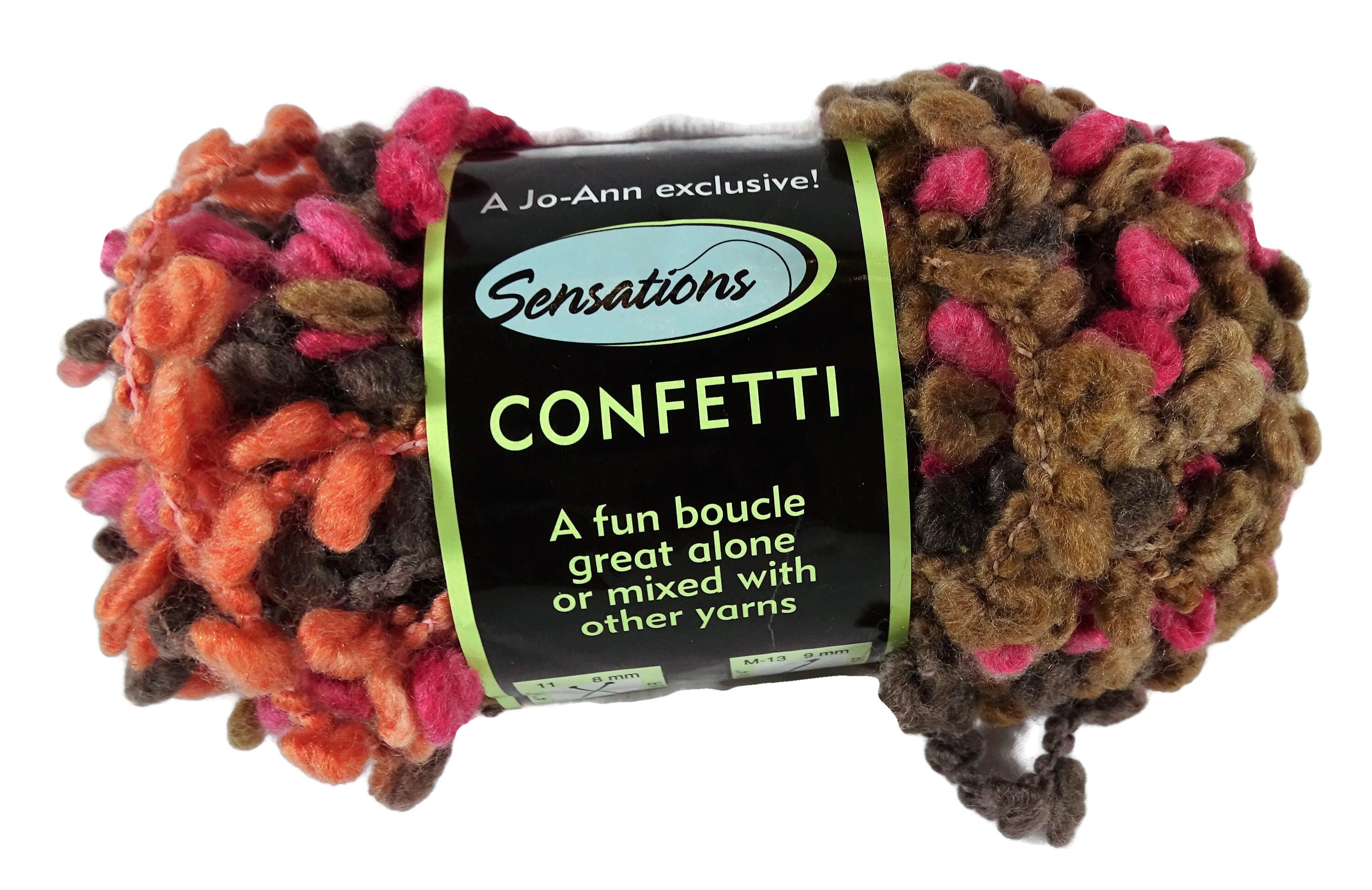 Joann Sensations Yarn Confetti Berry Popcorn Kernels Etsy
