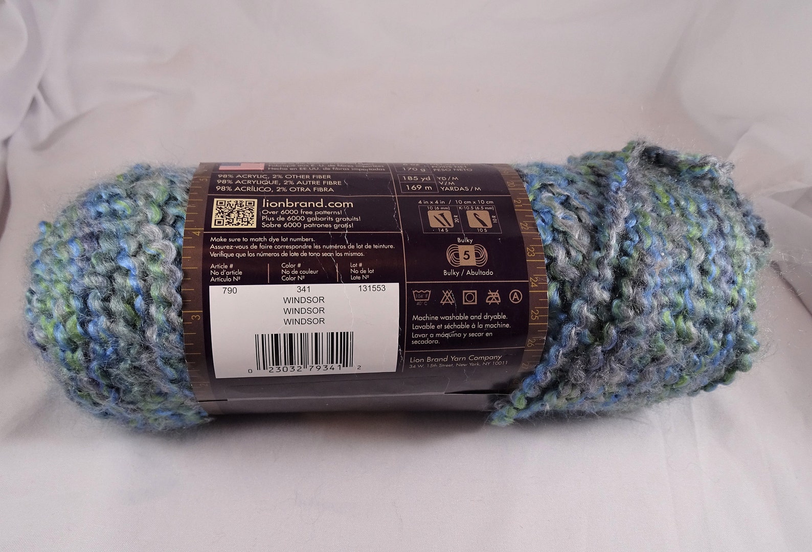 Lion Brand Yarn Homespun Windsor Bulky Knitting Crochet Crafts Etsy