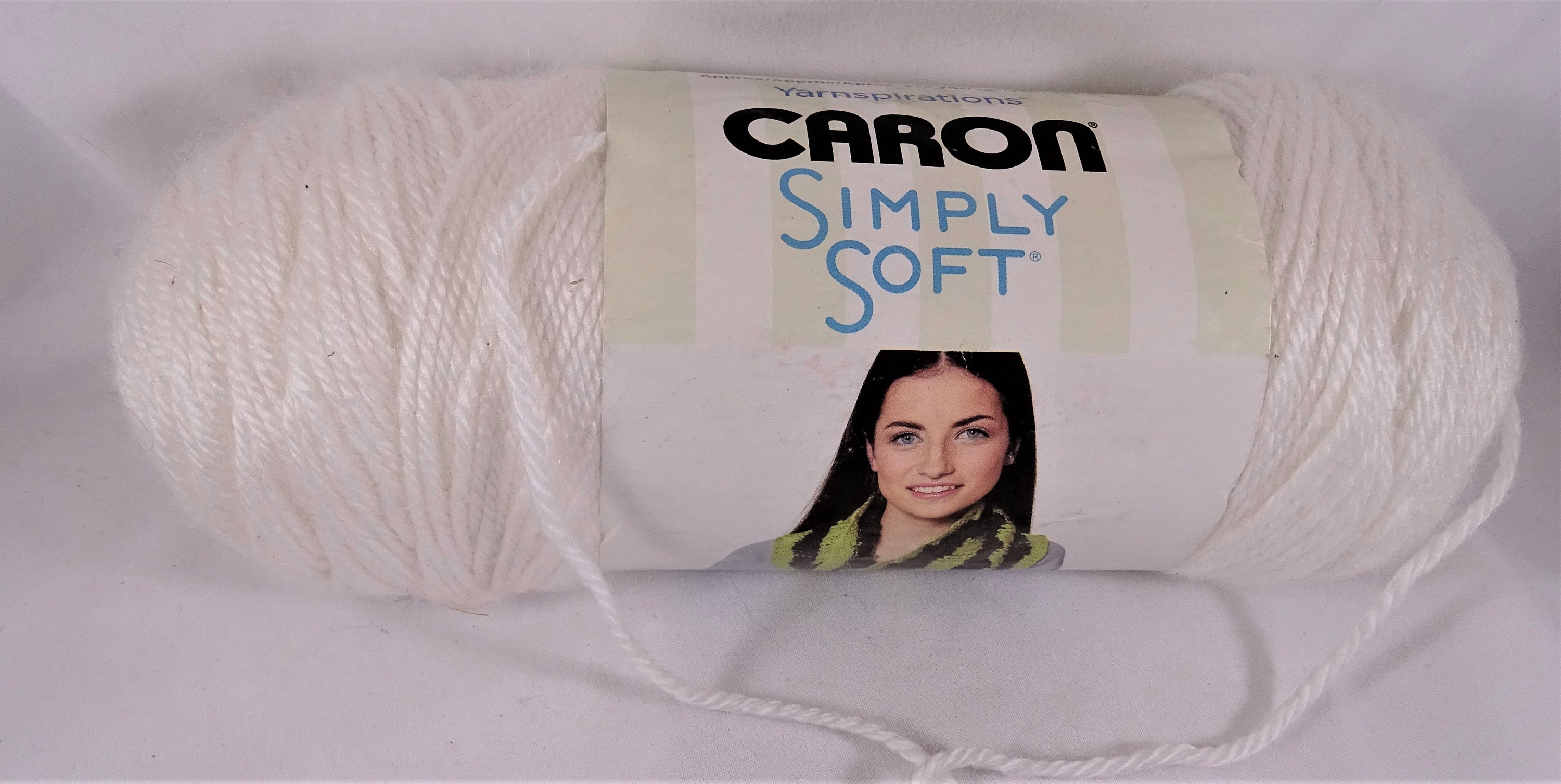 Caron Simply Soft Party 3oz/ 85g White Sparkle 