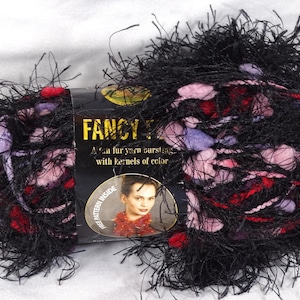 Lion Brand Fun Fur Yarn Mixed Berries Sprinkles Eyelash Kernels Knitting Crochet Craft