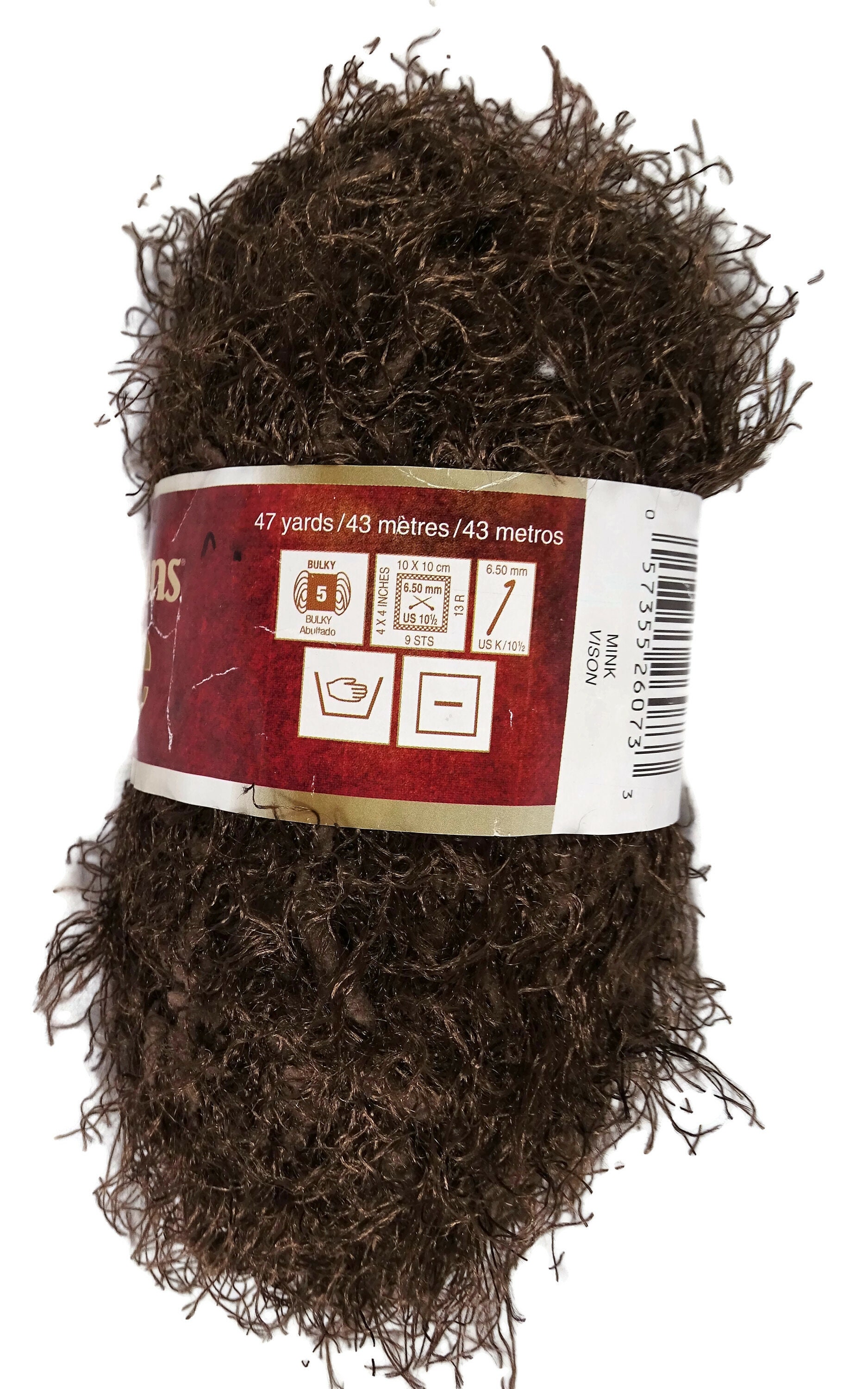 Patons Allure Yarn Mink Novelty Etsy