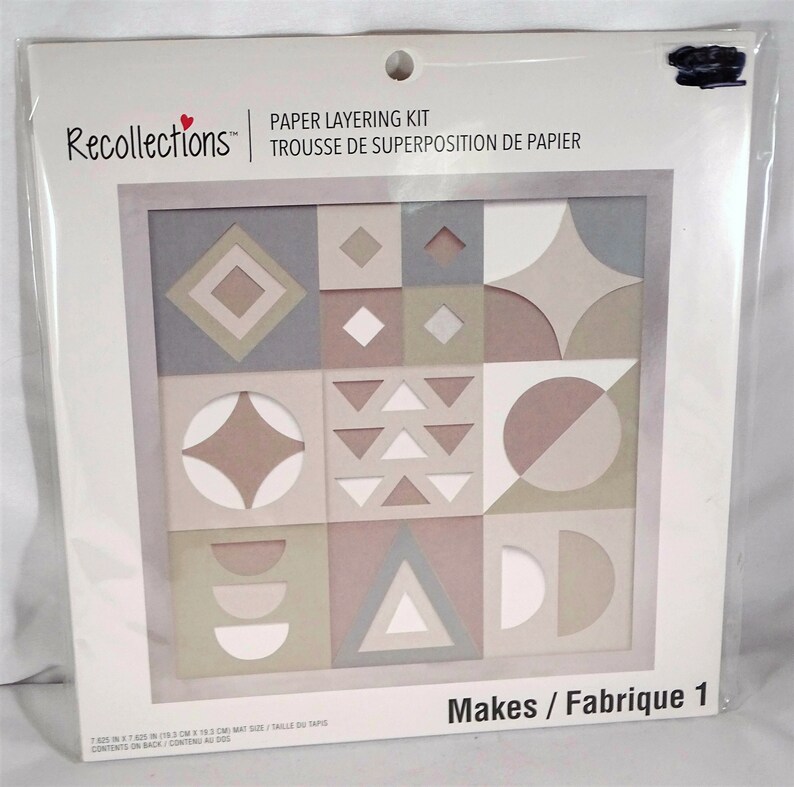 Recollections Paper Layering Kit Motifs Abstract SEALED Craft Crafting Etsy