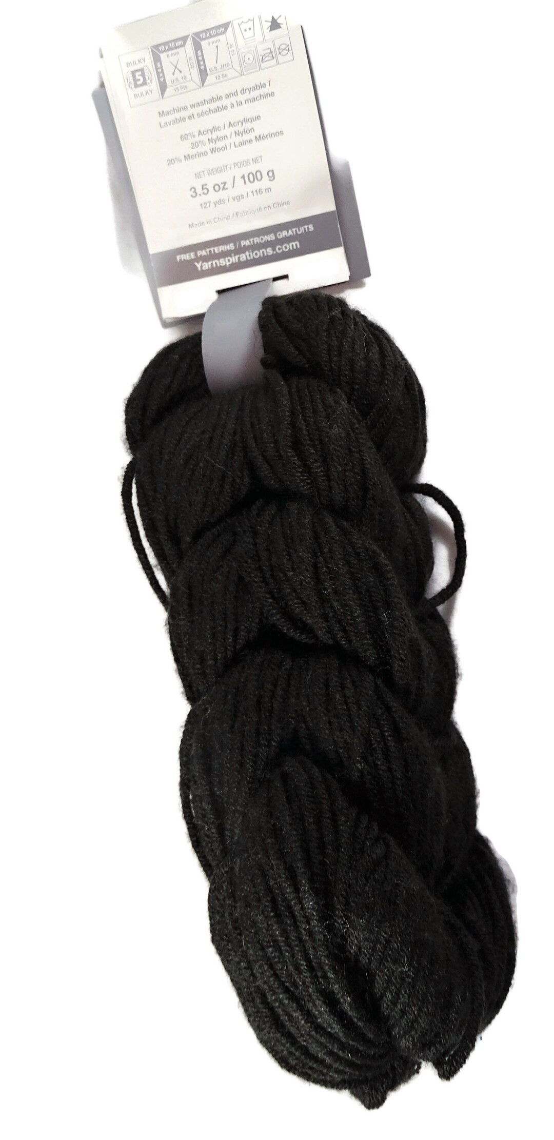Caron X Pantone Yarn Raven Black Etsy