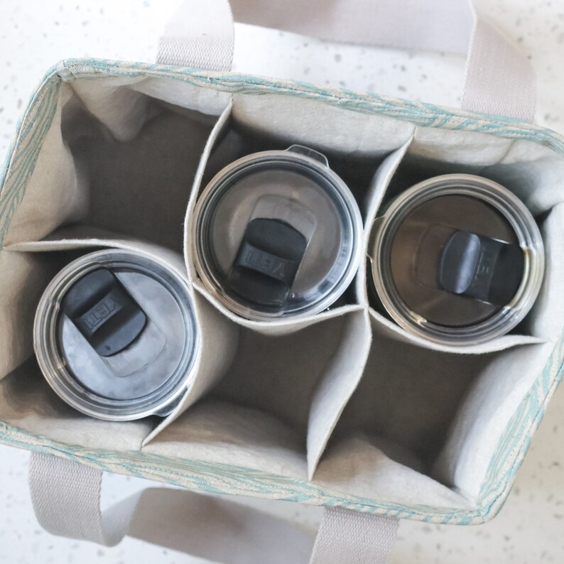 Water Bottle Tote PDF Sewing Pattern Tote Bag Pattern Etsy