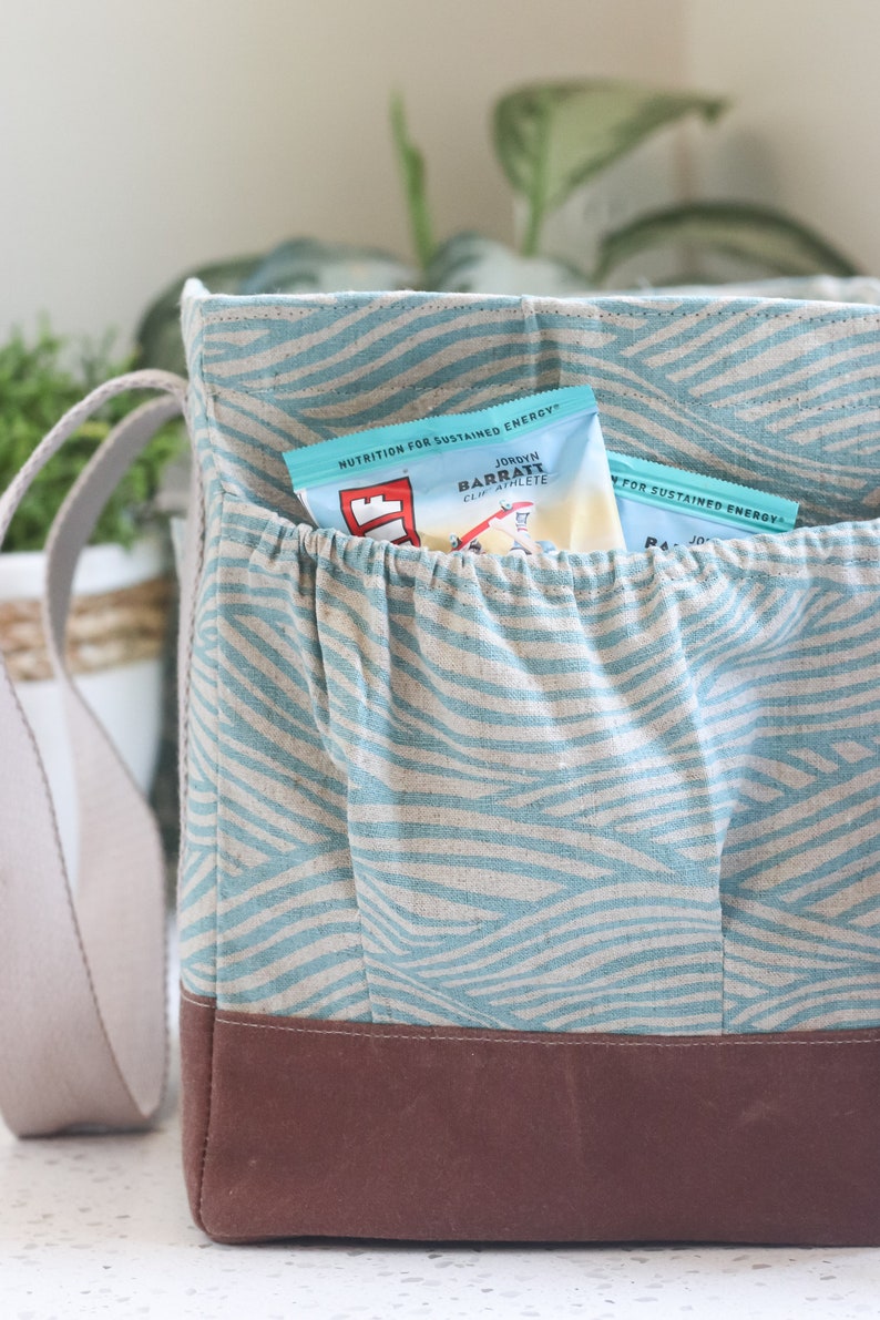 Water Bottle Tote PDF Sewing Pattern Tote Bag Pattern Etsy