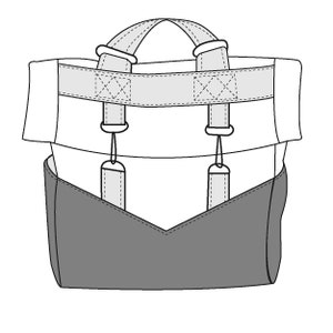 Retro Rucksack PDF Sewing Pattern | Convertible Straps | Vintage ...