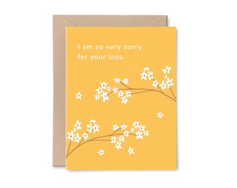 Sorry for Your Loss Sympathy Card | Recycled Paper Greeting Card