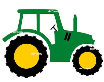 Ciągnik SVG Ciągnik Wektorowy Clipart Plik do Cięcia Cricut Cutter Cameo dla dzieci