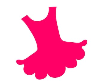 Pliki do cięcia sukienki BALLERINA SVG Cricut Silhouette