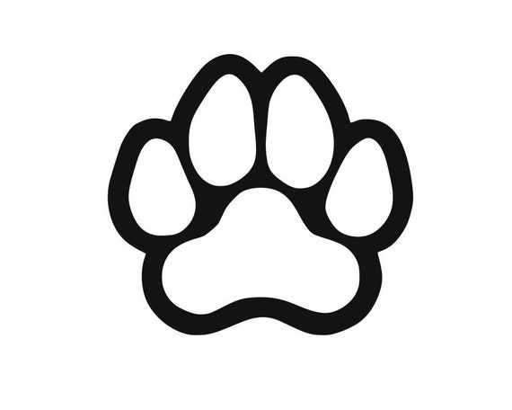 Paw SVG, Paw Clipart , Dog Svg, Print SVG Paw Print Clip Files for