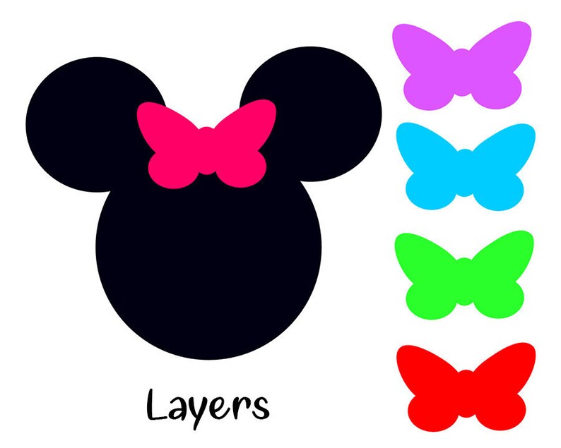 Download Minnie Mouse Svg Minnie Svg Minnie Disney Cutting File Cricut Clipart Layers Shilhuette Cameo Clip Art Art Collectibles Kromasol Com