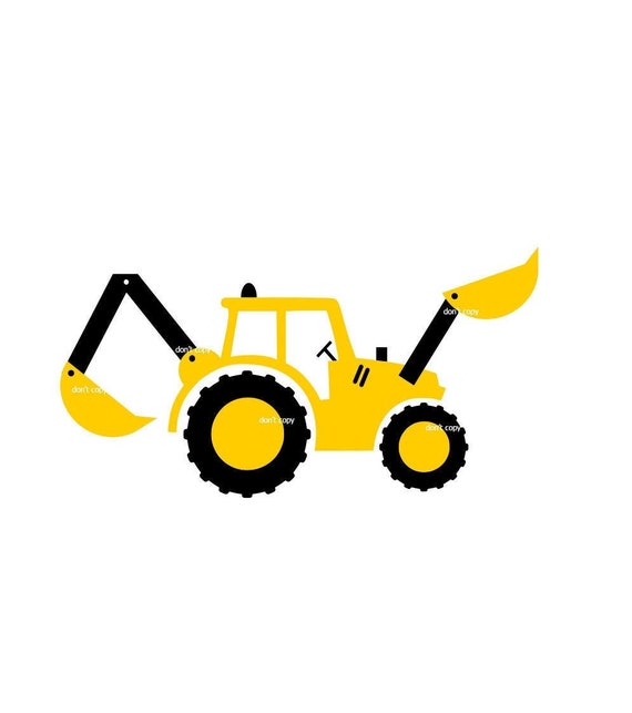 Excavator SVG Excavator Clipart Vector Digital File Etsy Canada
