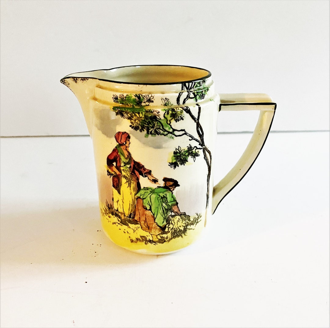 Vintage Royal Doulton the Gleaners Old English Scenes Pitcher Etsy