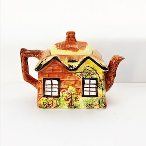 Vintage Price Kensington Cottage English Cottage Ware Teapot YE OLDE COTTAGE 1960s Ceramic Teapot