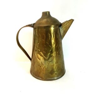 Vintage Middle Eastern Brass Tea or Coffee Pot approx. 6 inches Tall