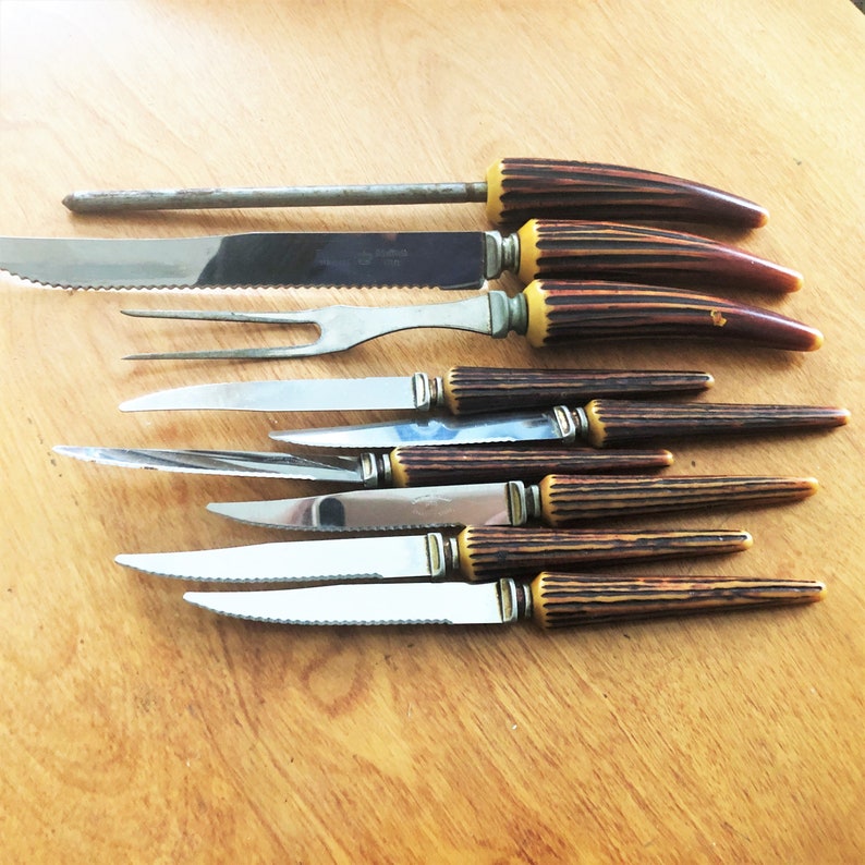 Vintage Regent Sheffield Stainless Cutlery 10 Piece Set Etsy