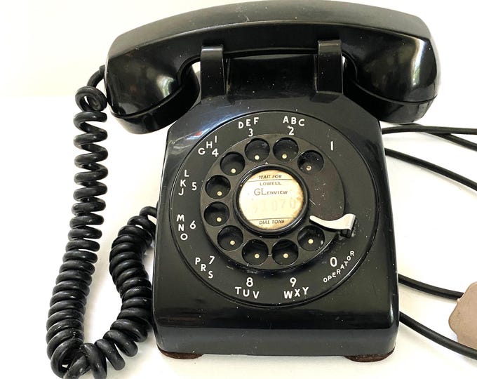 Telefono Fissò Vintage Con Disco Rotante - Stile Anni '30 Retro In Nero - Per Casa E Ufficio - Decorazione Classica Con Tecnologia Moderna