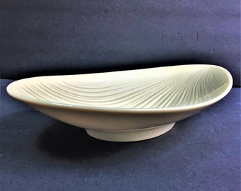 Vintage Lenox Mirage Oval Cream 12 Inch Decorative Platter Natural Shell Shape Cream Plate