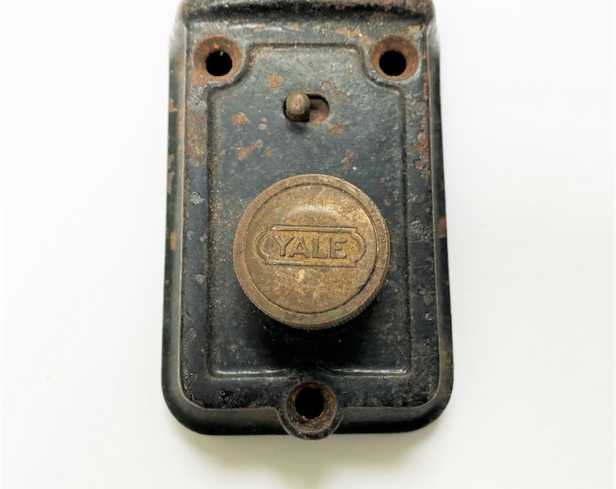 Vintage Yale Deadbolt Lock Rustic Old Door Lock Restoration Hardware - Etsy