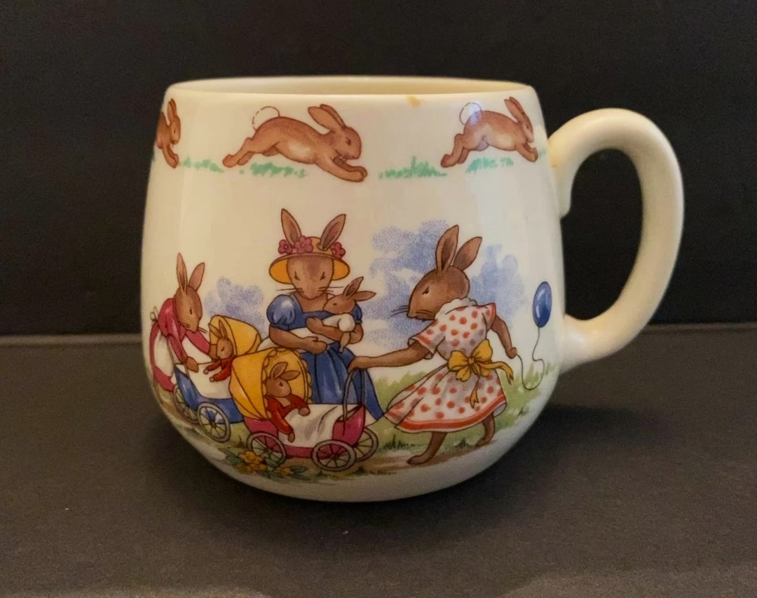 Vintage Royal Doulton Bunnykins Child's Cup One Handle Don Mug Colorful