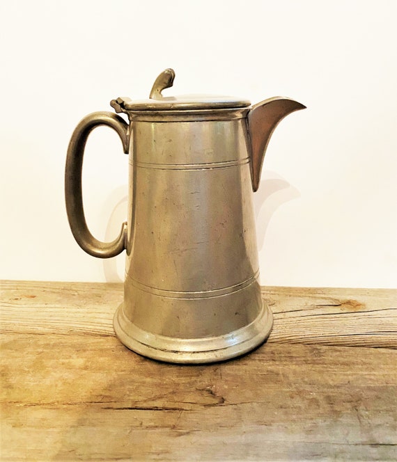 Vintage Gentry Pewter Coffee Pot With Flat Lid 514 Made in Etsy