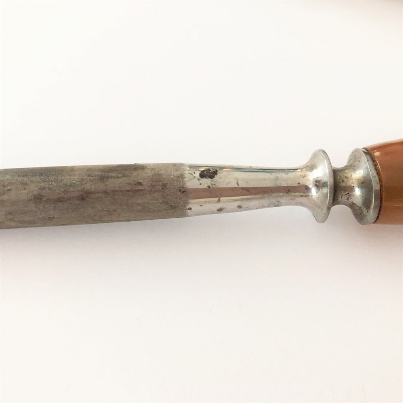 Antique Bakelite Handle Meat Carving Set Universal Resistain Etsy