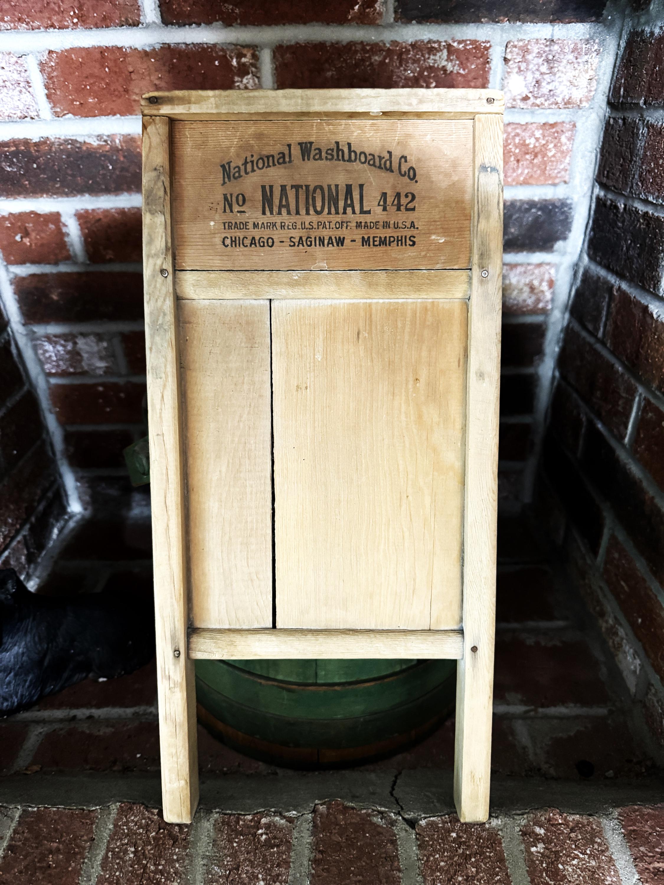 Antique Washboard National Co Rustic 18 Inch Long #442