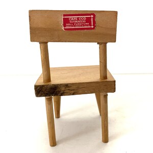 Vintage Wood Doll Furniture Chair Cape Cod Toymakers Doll Furniture