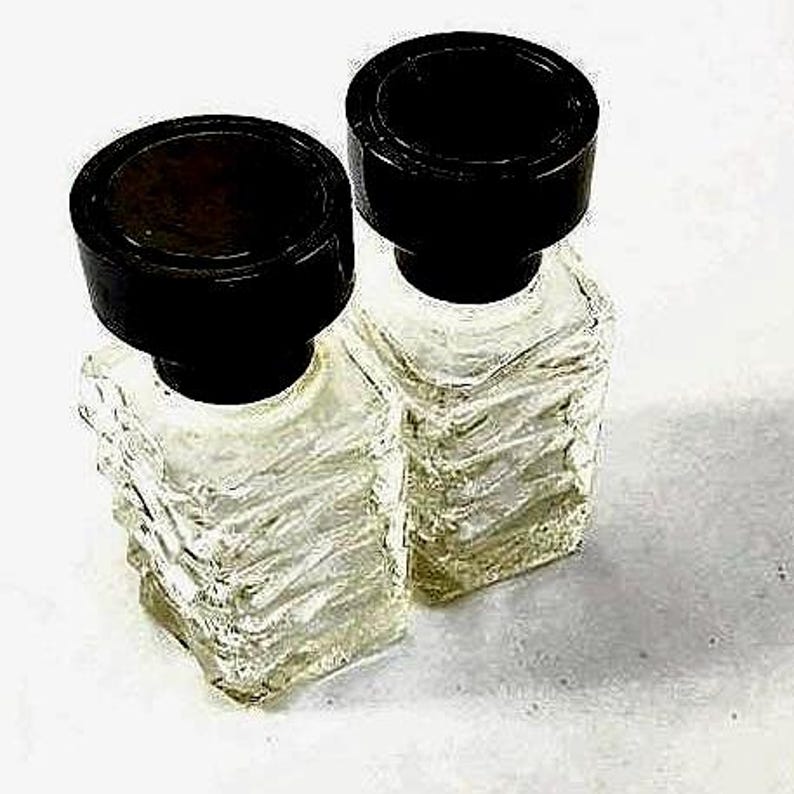 Vintage Perfume Bottles Small Pair of Art Deco Avon Stackable Bottles 1940's Scent Bottles Gift for Her image 3