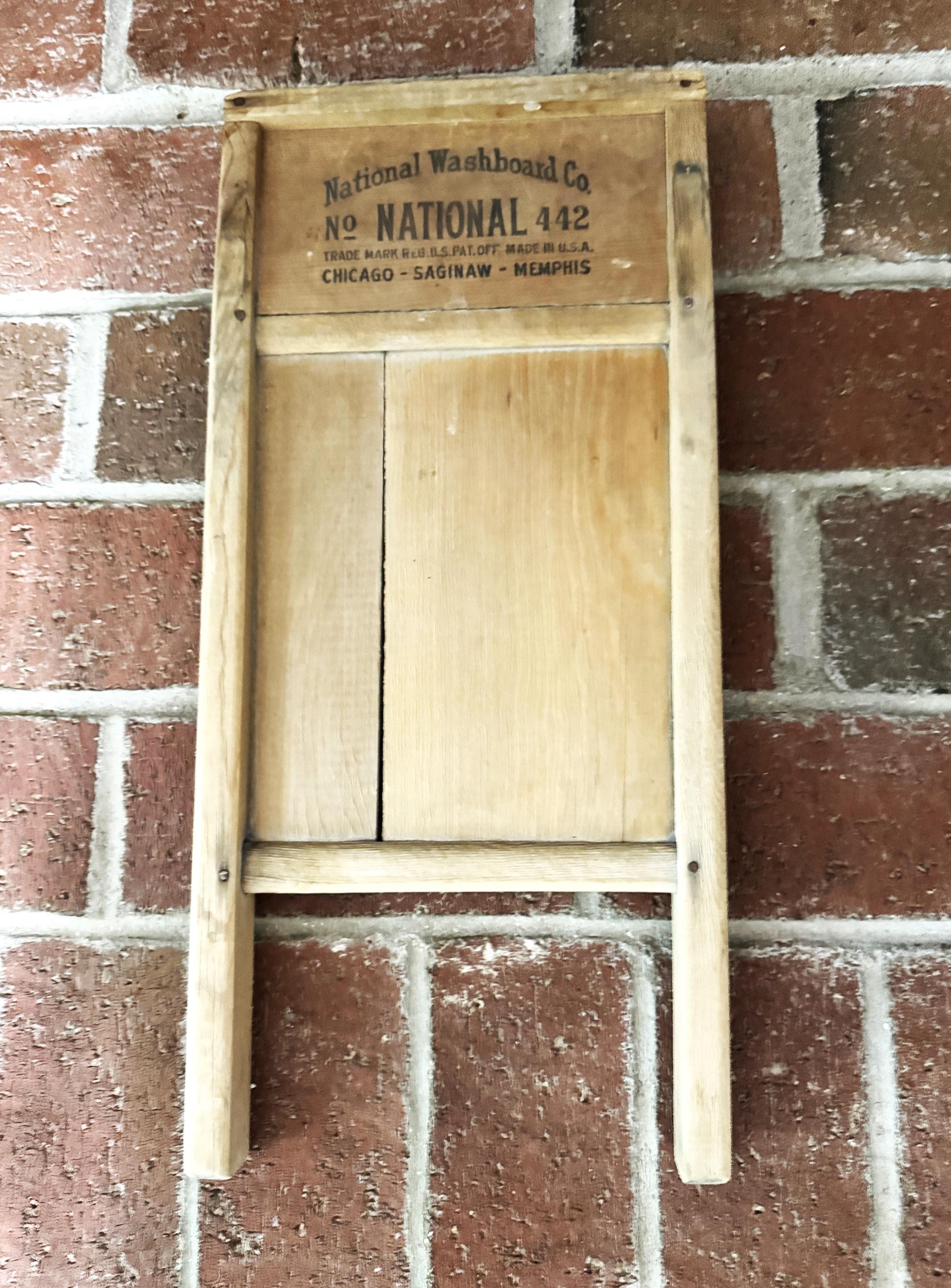 Antique Washboard National Co Rustic 18 Inch Long #442