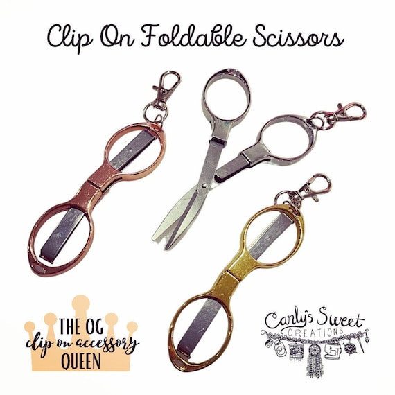 Clip on Foldable Scissors Foldable Scissor Keychain Foldable
