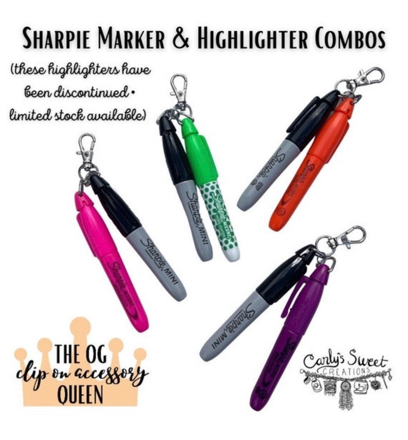 Mini Sharpie Badge Clip Nurse Jewelry Marker and Etsy