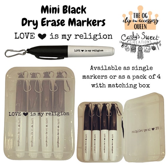 Mini Dry Erase Badge Clip Mini Clip on Markers Clip on Dry Erase Marker  Nurse Jewelry Mini Dry Erase Marker Nurse Marker 