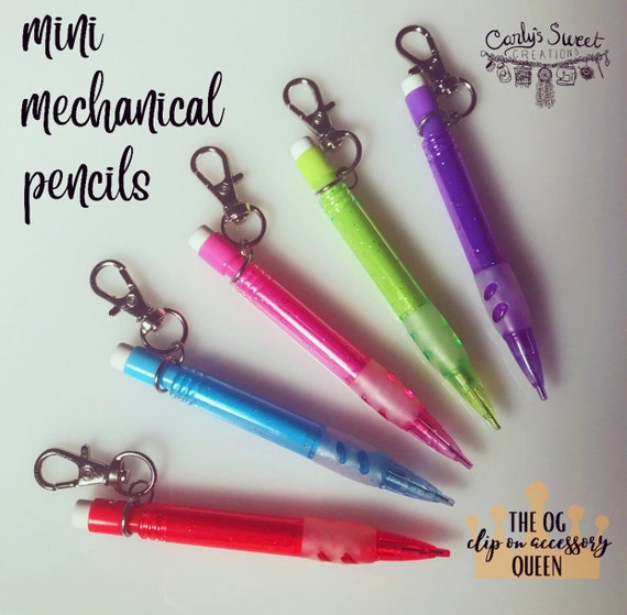 Clip on Mini Mechanical Pencils Mini Pencil Badge Clip Clip on
