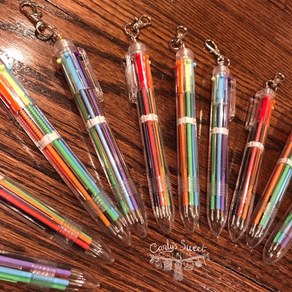 6 Color Clear Barrel Rainbow Pen Clip Clip on Rainbow Pen Badge Clip Nurse  Pen Multicolor Clip on Pen -  Canada