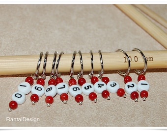 Stitch markers for knitting with numbers ring stitch markers numbered