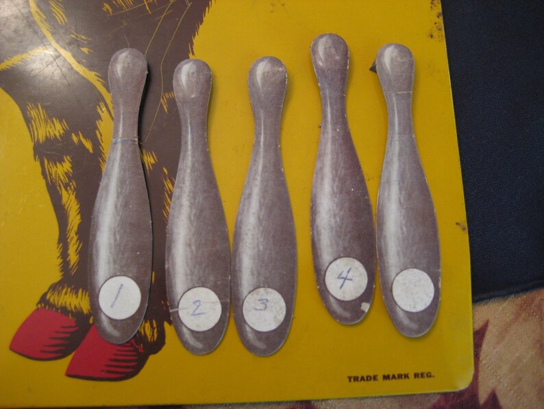 Vintage Donkey Party Pin the Tail on the Donkey Game Etsy