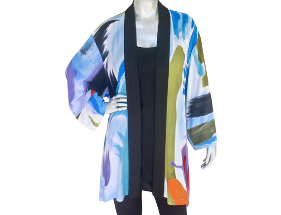 Women's Oversize Kimono Style Cardigan Jacket Original - Etsy