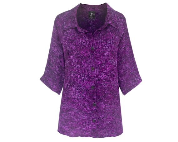 purple plus size clothing