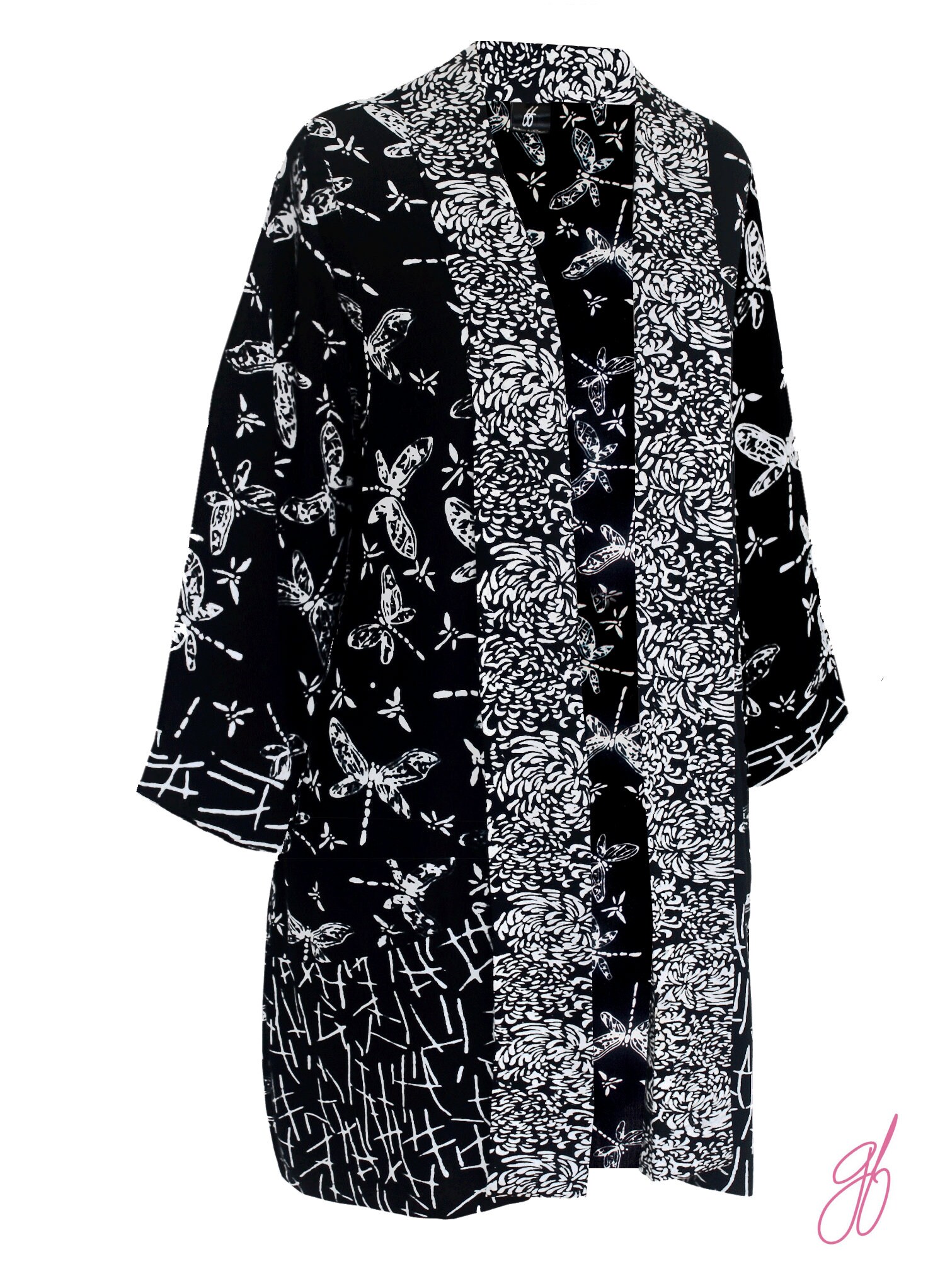 Plus Size Black Kimono Jacket 3X Plus Size Dressy Black & | Etsy